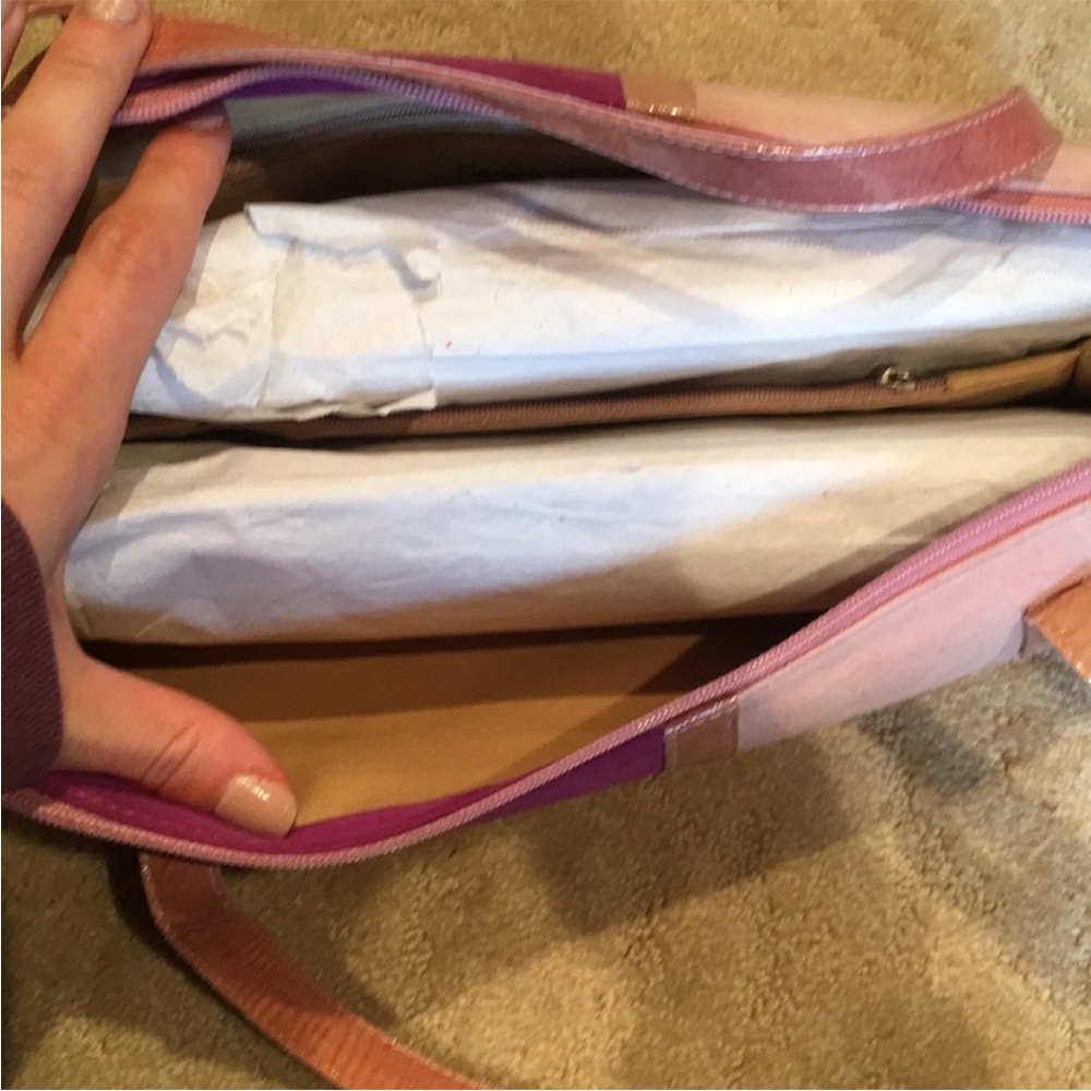 💜💕Sergio Zelcer Pink and Purple Shoulder Bag - Picture 6 of 7